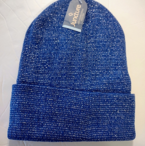 Lurex Winter Gloves and Hat Set Beanie Women's - Picture 2 of 4